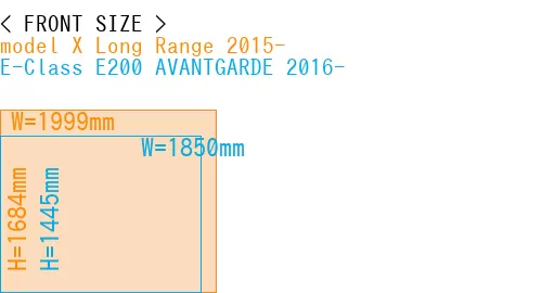 #model X Long Range 2015- + E-Class E200 AVANTGARDE 2016-